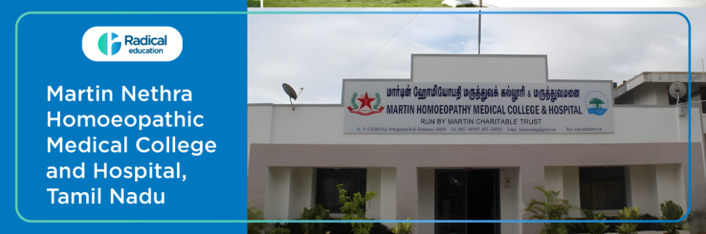Martin Nethra Homoeopathic Medical College and Hospital, Coimbatore, Tamil Nadu