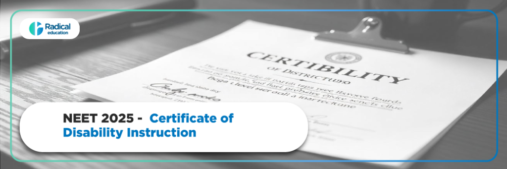 CERTIFICATE OF DISABILITY - NEET UG 2025