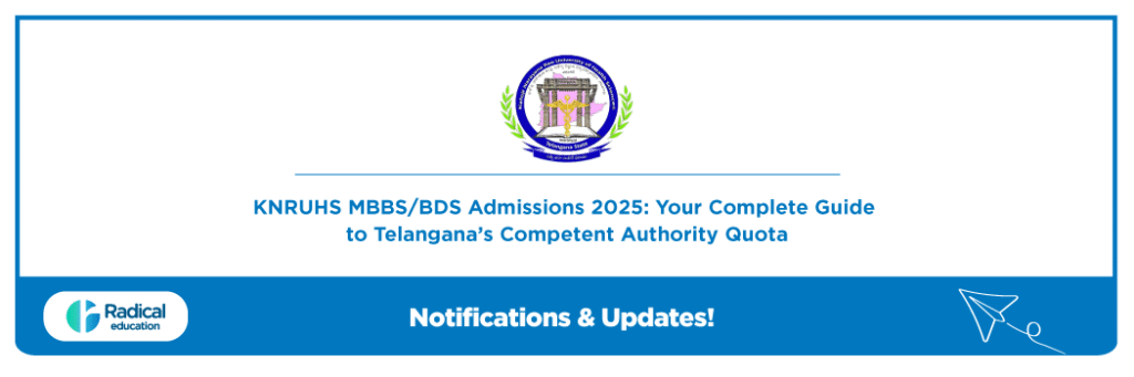 KNRUHS MBBS/BDS Admissions 2025