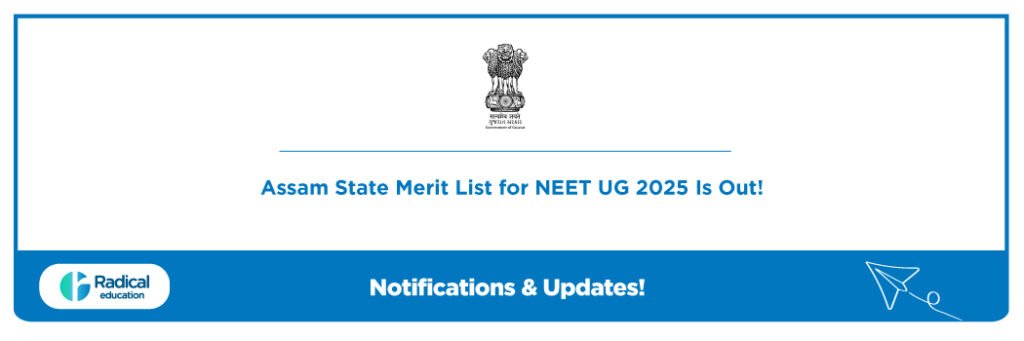 Assam State Merit List for NEET UG 2025
